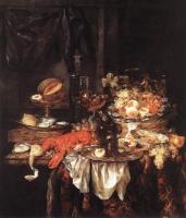 Beyeren, Abraham van - Banquet Still-Life with a Mouse